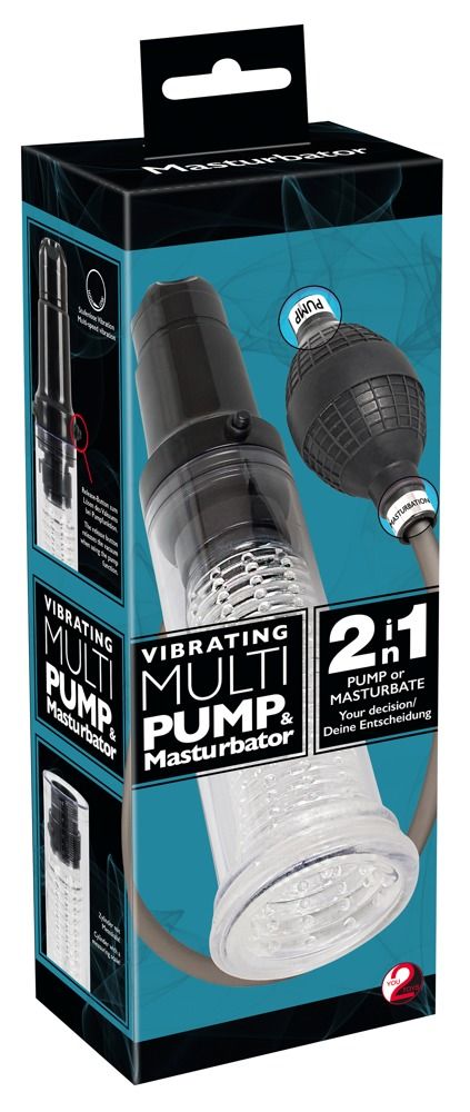 Вакуумная помпа-мастурбатор Vibrating Multi Pump   Masturbator